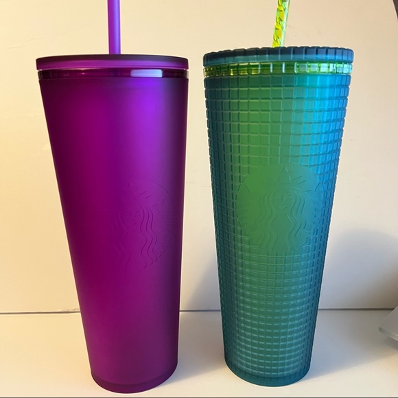 Starbucks | Valentines 2022 Soft Touch Grid Mountain Dew Tumbler - Picture 4 of 6